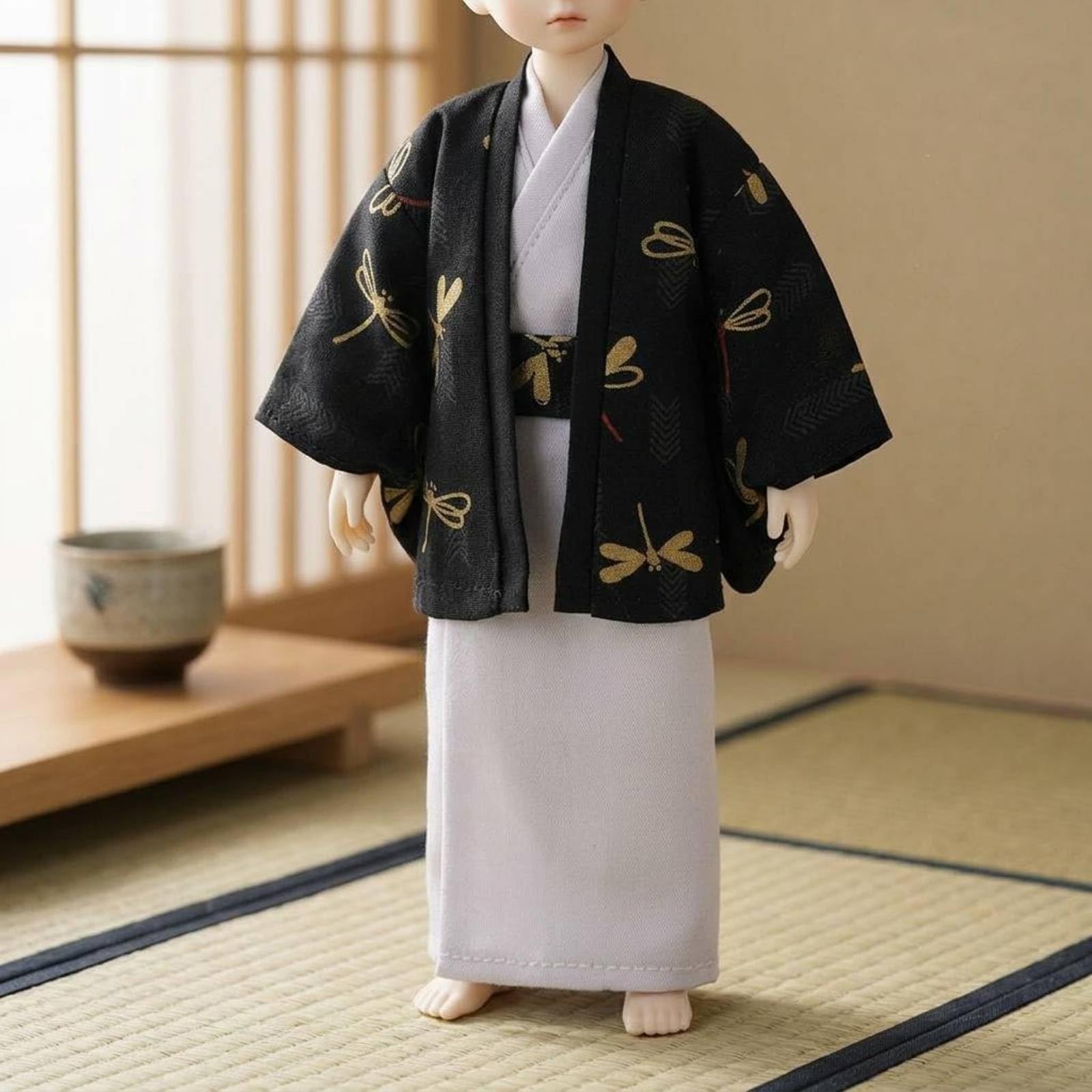 Amazon.co.jp: kowaku 2号.0ドール着物衣装 前開き 着物風上着と
