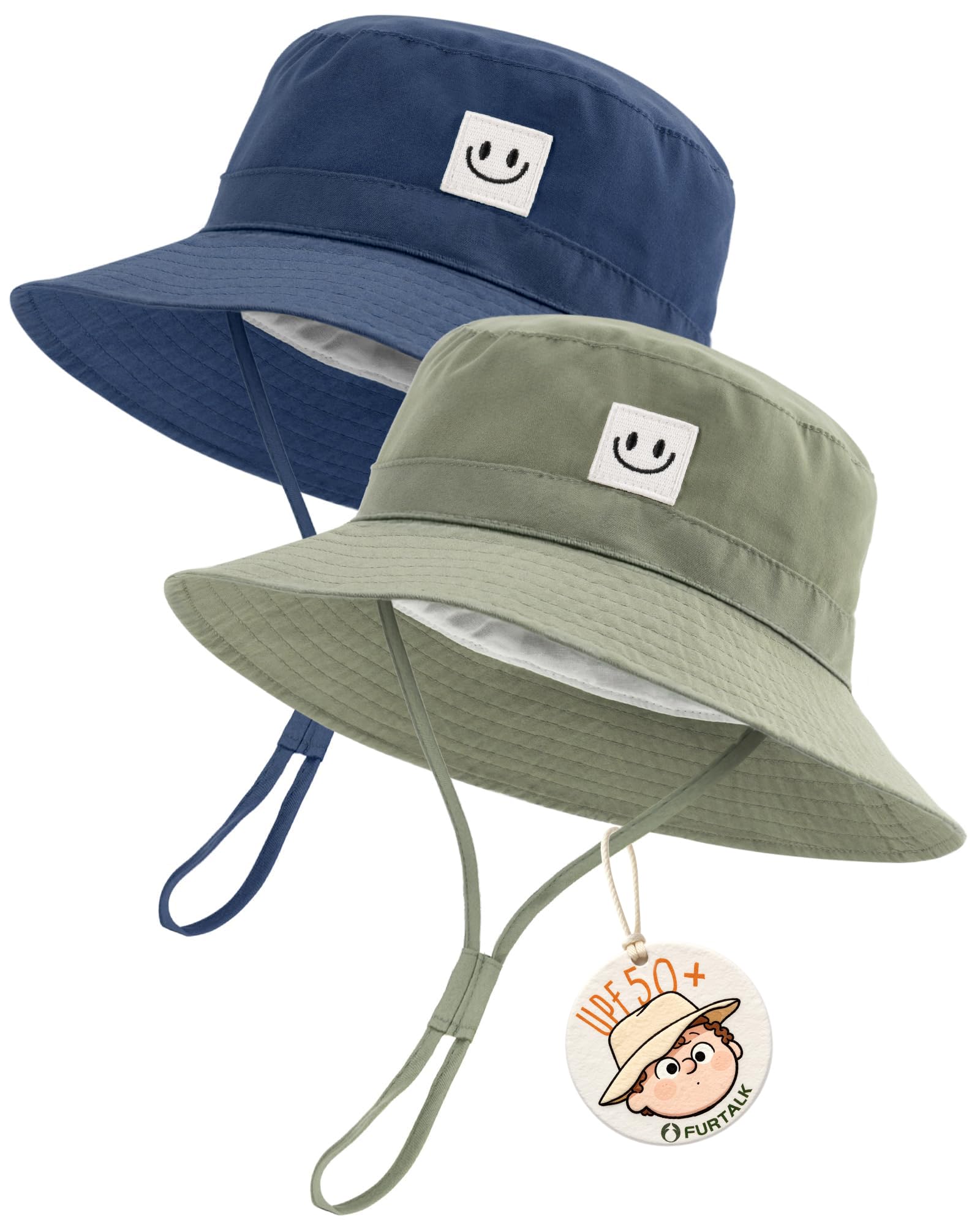 FURTALK Smiley Bucket Hat