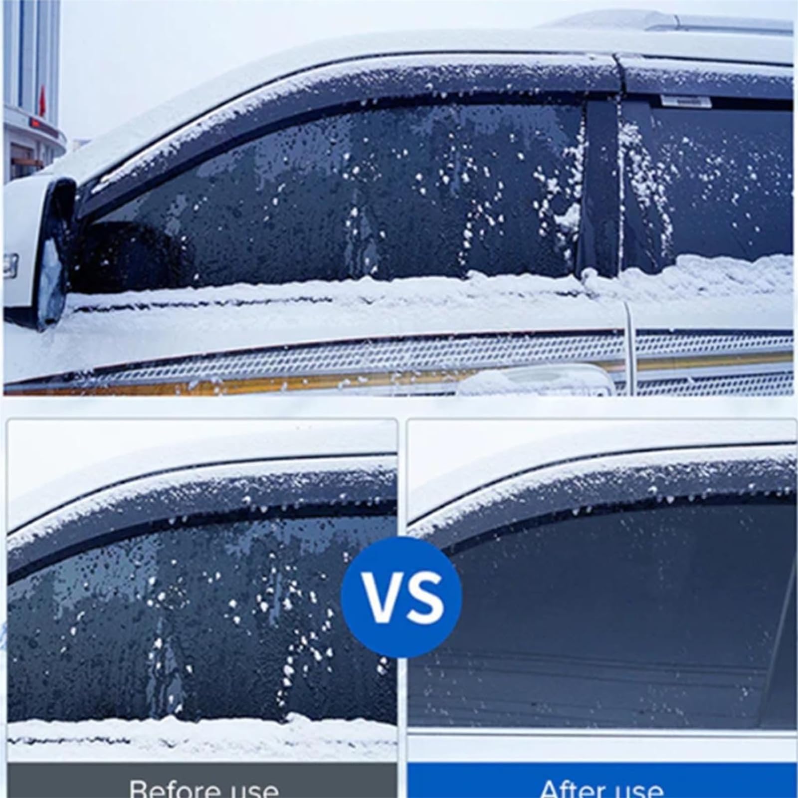 Auto-Glas-Enteisungs- und Frostschutzspray, Windschutzscheiben-Enteiser-Spray, Eisentferner, Schmelzspray, für Auto-Windschutzscheiben, Scheibenwischer und Spiegel (2 Stück)