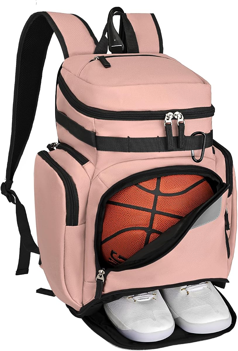 Basketball Backpack,Large Sports Bag with Ball Compartment & Shoe Compartment, Best for Basketball, Soccer