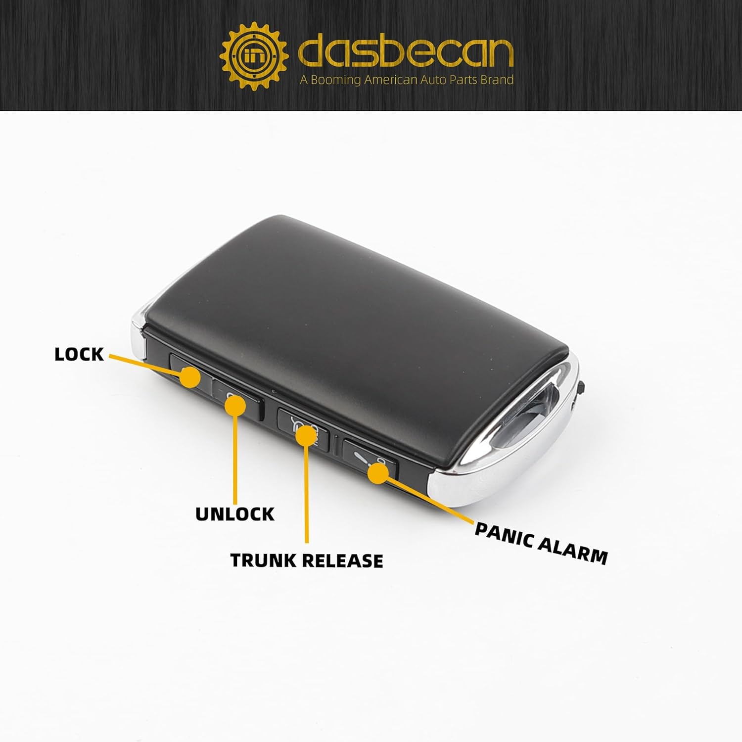 Dasbecan Key Fob Replacement Keyless Entry Remote Control Compatible with Mazda CX-5 CX-9 2019-2024 Replace#TAYB-67-5DY WAZSKE13D03 4 Buttons ID49 Chip