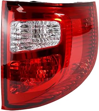 Outer Rear Taillight Tail Lamp Brake Light Stop Compatible With Great Wall Haval Hover H3 2005-2012 Compatible With CUV 2006-2009Outer Right