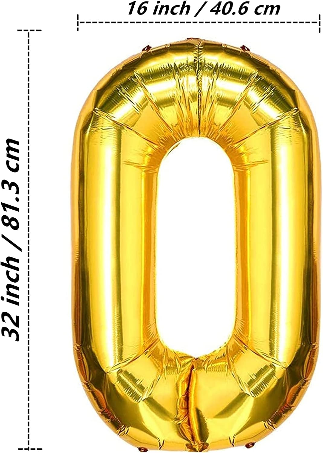 Foil Chain Balloons Jumbo Chain Balloons for 80s 90s Party Decorations Giant Balloon Chain Balloons Gold (Gold, 32 inch)