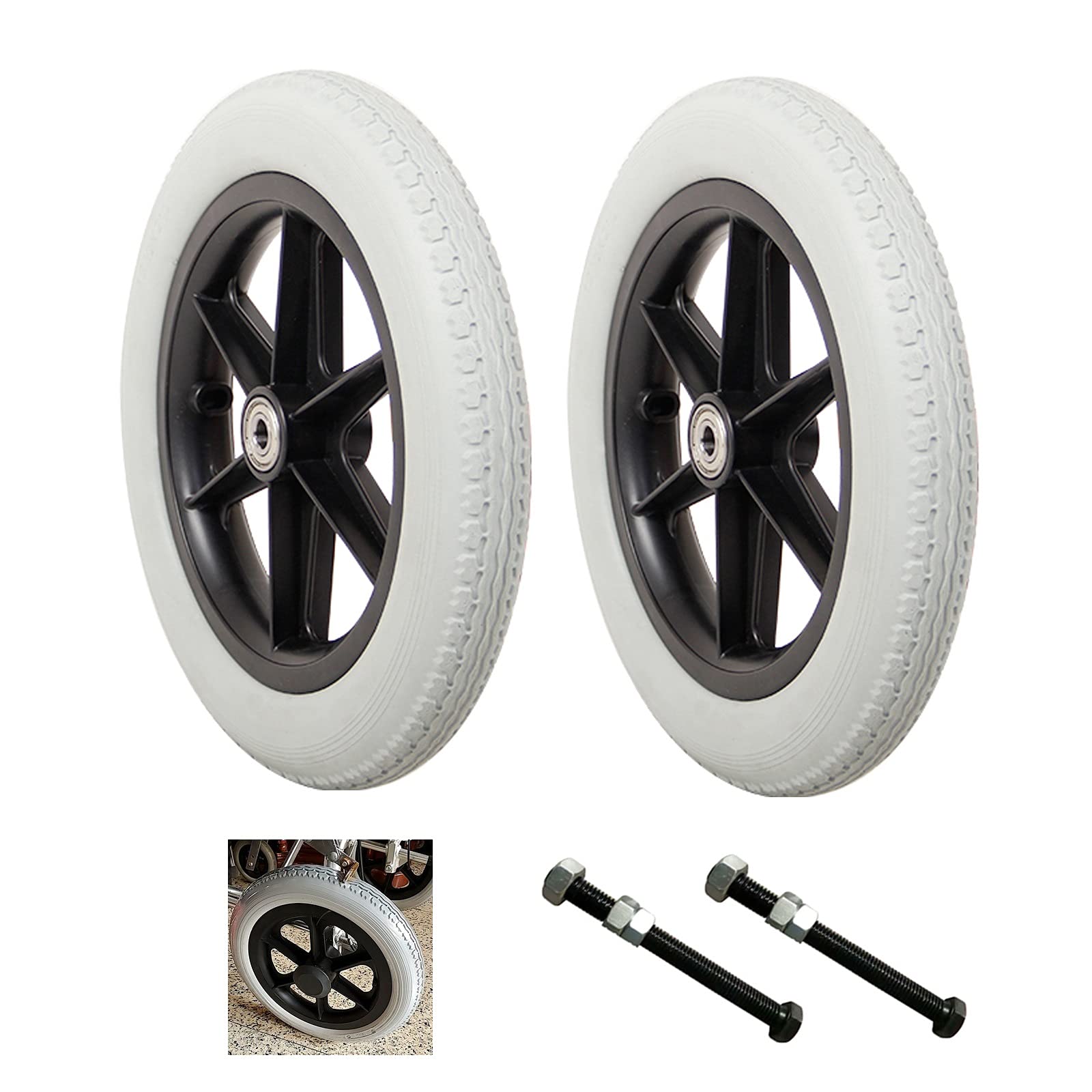 Buy JTGPFC Wheel Replacement Parts For Wheelchair Rear Wheel, Caster