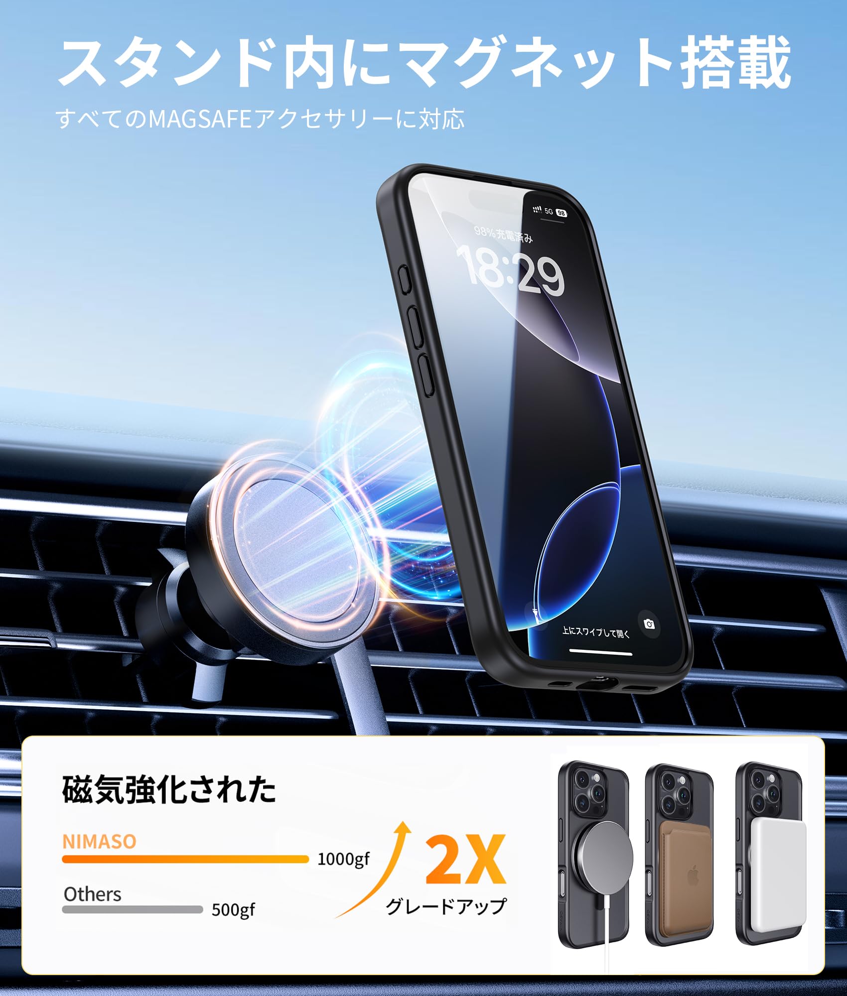 Apple - 山本様。スマホ7台 Amazon.co.jp: NIMASO iPhone 16 Pro Max 用 ケース 縦横両対応