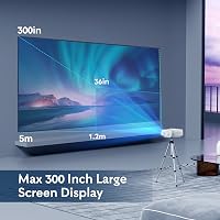 YEZMEK Projektor 5G WiFi Bluetooth Native 1080P Full HD, Mini LED Projektor 4K Támogatás, Hordozható Házimozi Projektor 6