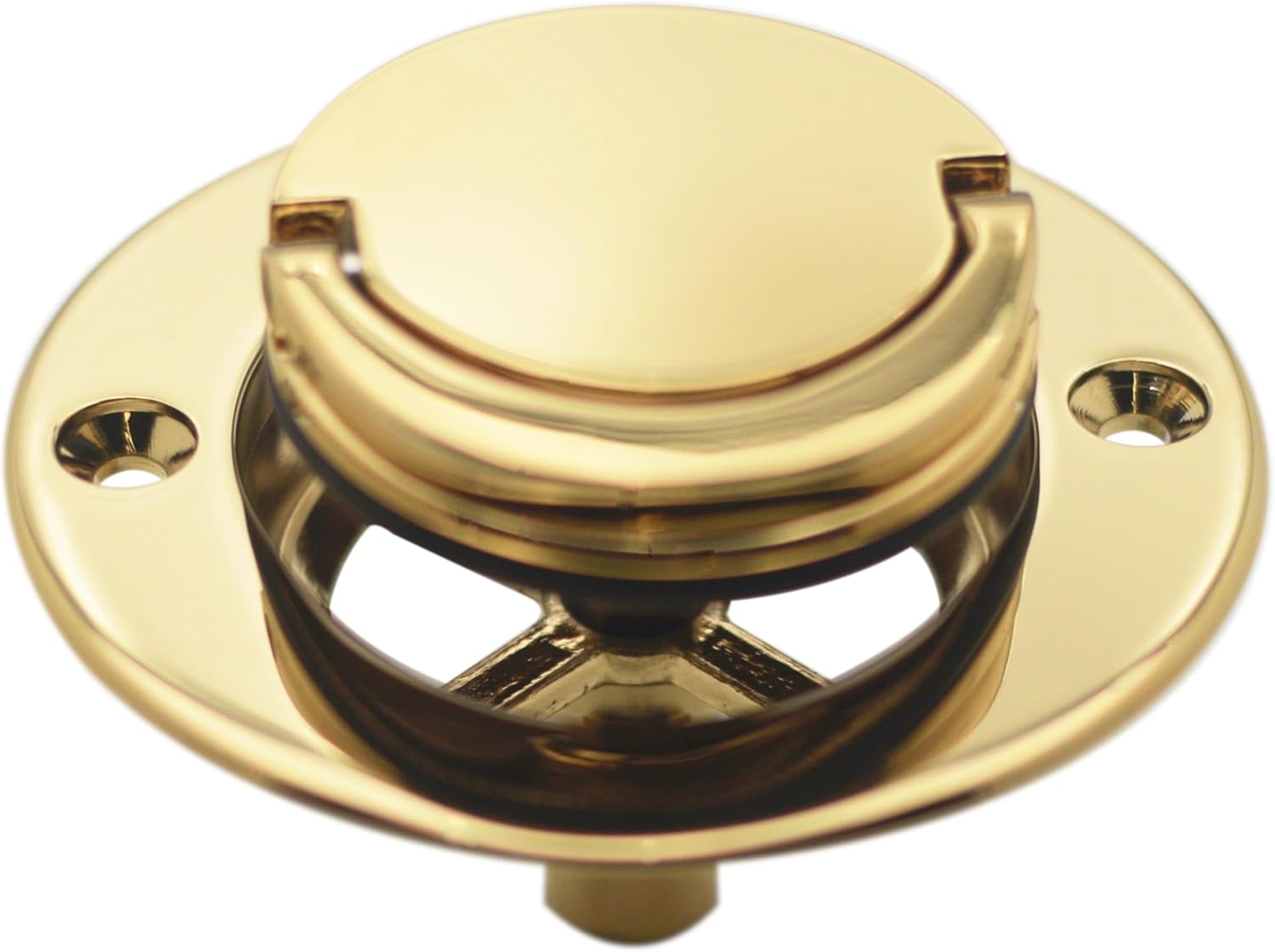 Westbrass D320-07 Roman Tub Drain Trim, 3-9/16" OD, Satin Nickel