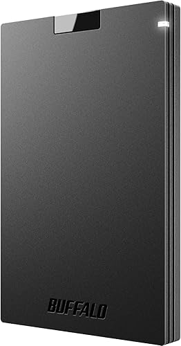 BUFFALO External SSD 500GB - Compatible with PS4 / PS5 / Windows/Mac - USB-C - USB-A - USB 3.2 - External Solid State Drive - SSD-PG500U3B - 500 GB - Buffalo SSD-PG Portable SSD Drive - SSD