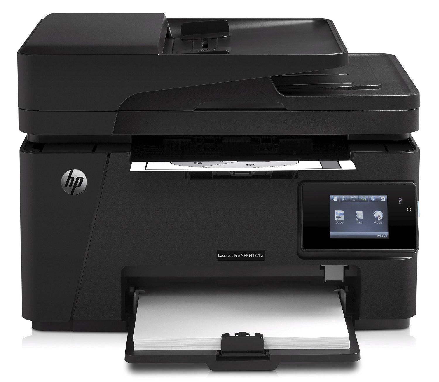HP LaserJet Pro M127fw drukarka laserowa, urządzenie wielofunkcyjne (drukarka, skaner, kopiarka, faks, WLAN, HP ePrint, Airprint, USB, 600 x 600 dpi), kolor czarny