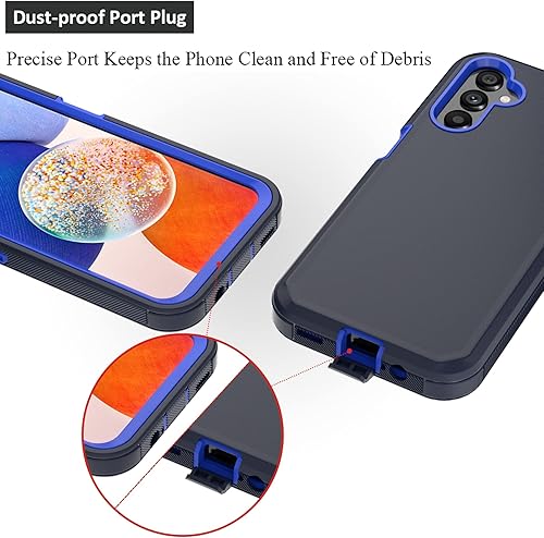 Miniatura 4 de TMIDVFV Funda compatible con Samsung Galaxy A14 5G con funda de clip para cinturón resistente resistente a prueba de golpes protección de cuerpo