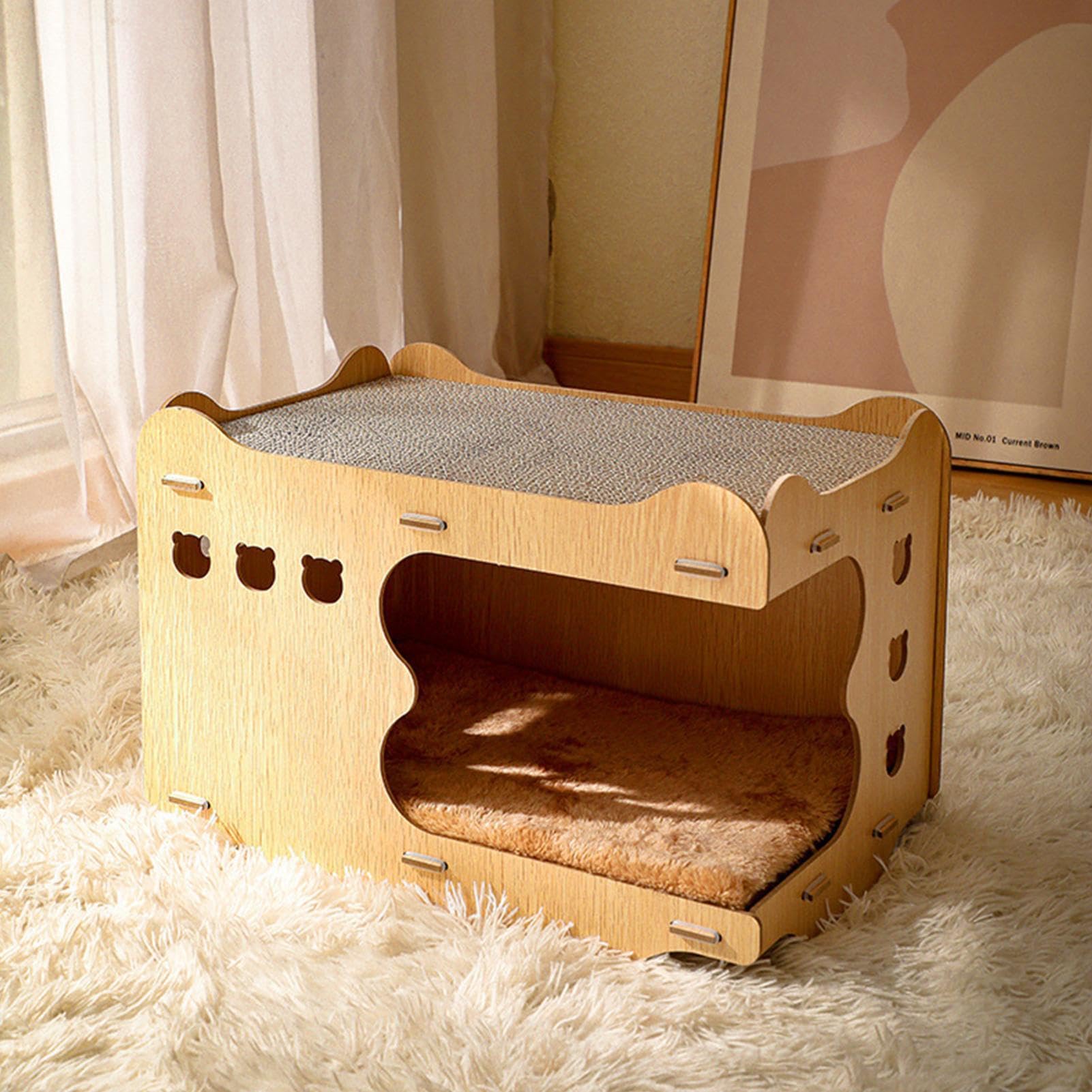 Tapis à gratter pour Chats, griffoir pour Chat Grattoir en Carton sans