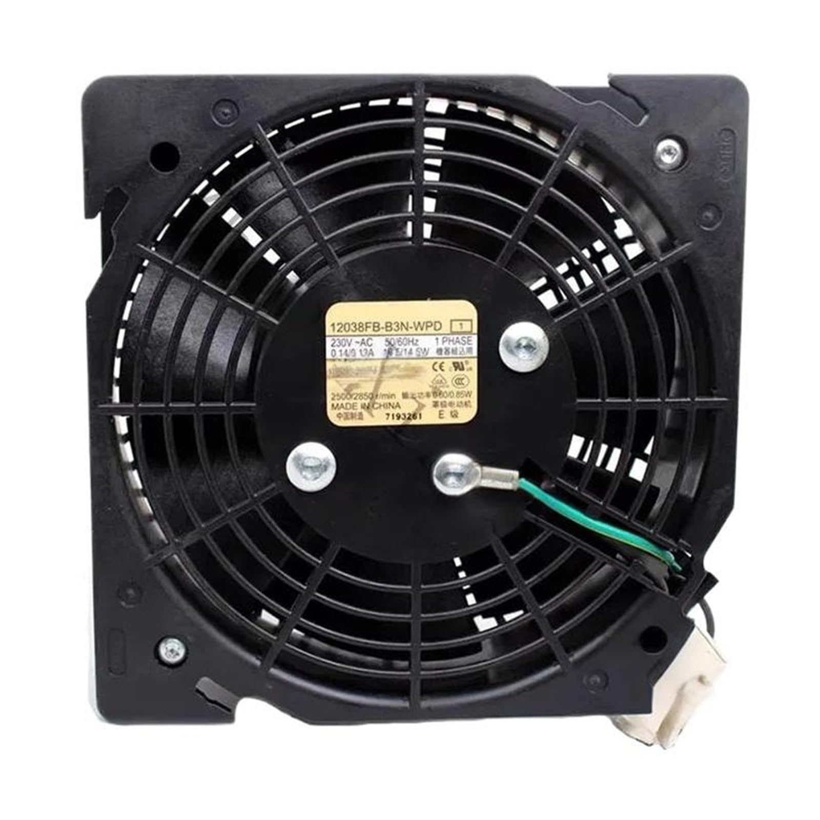 FSBNMNXPQ 12038FB-B3N-WPD 230V AC 50/60Hz 0.14/0.12A 16.5/14.5W Fan