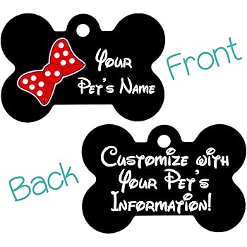 minnie dog tag