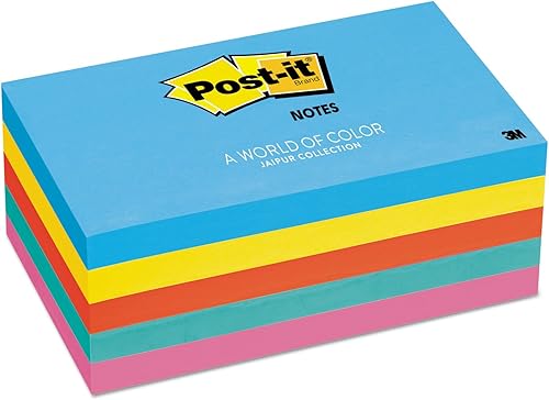 Miniatura 4 de Notas Post-it 3 in x 5 in colección Jaipur paquete de 5 resmas 655-5UC Colección Jaipur
