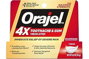 Orajel Severe Toothache & Gum Pain Relief Cream, 0.33oz