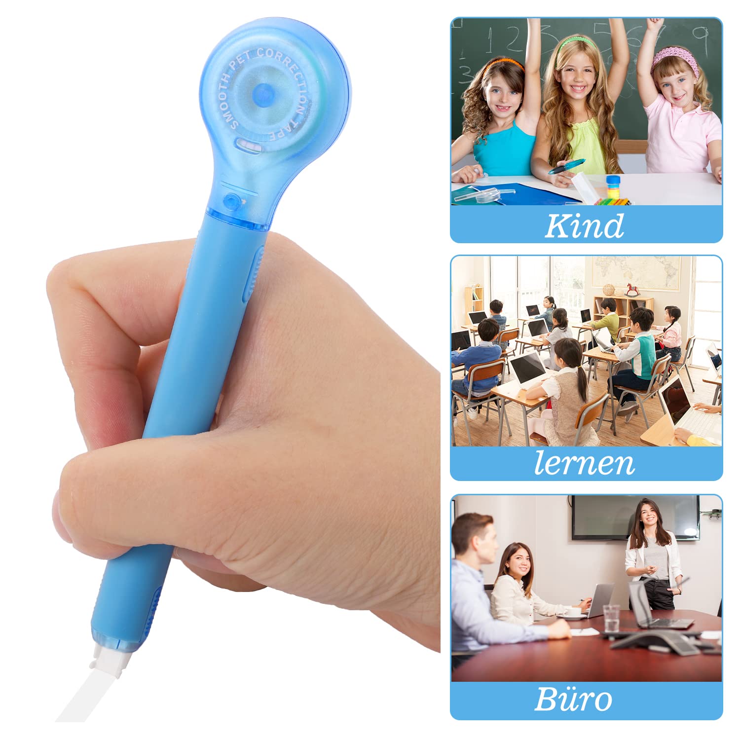 Bianchetto A Nastro Stationery Island - 4 Penne Correttive Da 5mm, Totale 20m, Per Ufficio E Scuola - Foto 6