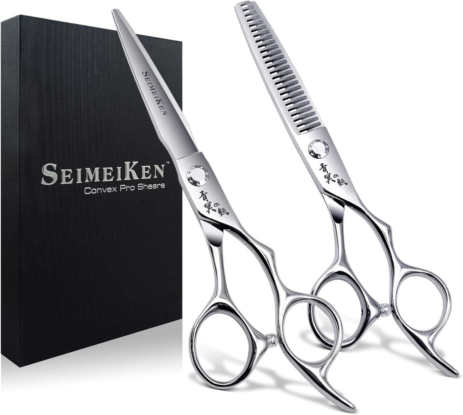 Professional Hair Cutting Scissors Thinning Shears Kit – 6" High-End Sharp Barber Scissors, VG10 Japanese Stainless Steel, Ergonomic Texturizing Shears for Salon Home Stylists Professionals