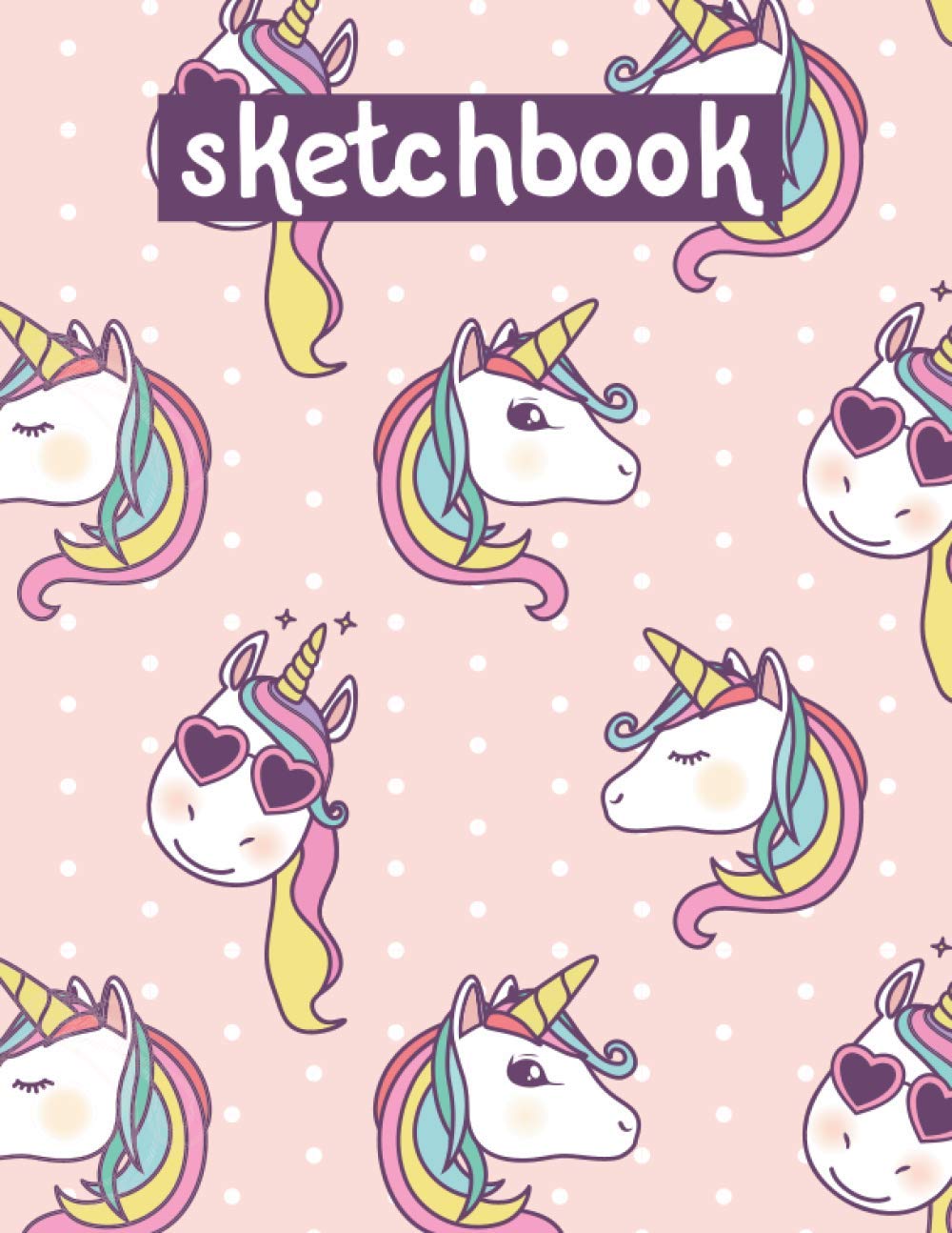 Sketchbook: Unicorn Blank Drawing Paper Sketchbook for kids