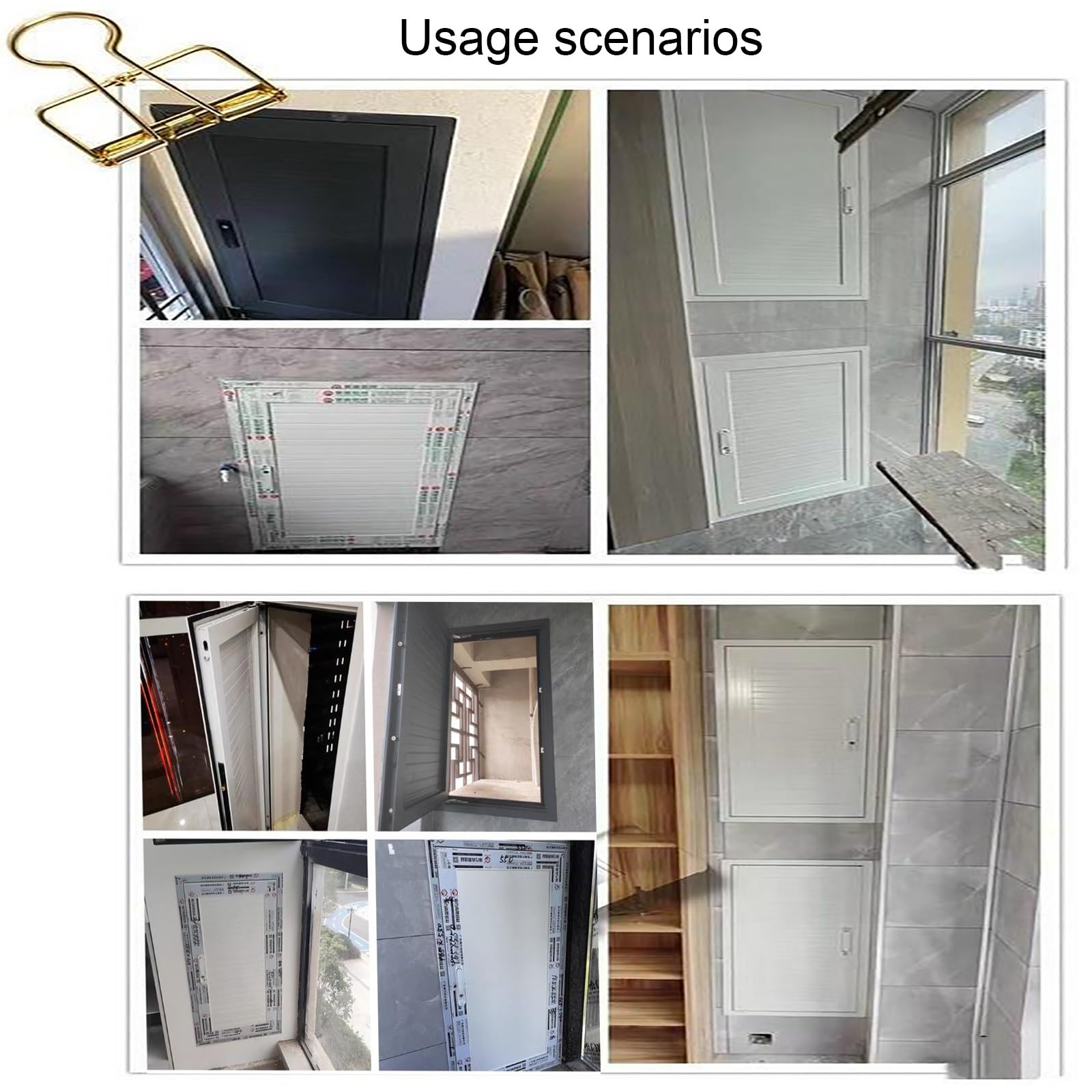 Panel de Acceso para Paneles de Yeso - Puerta de escotilla de Aluminio ático con Mango, Ideal para Uso en el hogar y el sótano, Aberturas de Ocultos, instalación rápida (Gris, 50x80cm/19.7x31.5in)