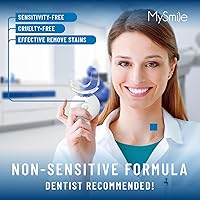 Vista 6 de MySmile Luz blanqueadora de dientes con bandejas bucales, potente luz aceleradora de 5 LED integrada con temporizador inteligente