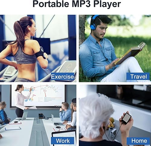 Miniatura 8 de SKYBESS - Reproductor MP3 de pantalla táctil con Bluetooth, 32 GB reproductores MP3 portátiles con ranura para tarjeta TF, reproductor de música MP3