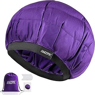 Sponsored Ad - Cordless Deep Conditioning Heat Cap - Safe, Microwavable Heat Cap for Steaming, Heat Therapy for Hair, Flax...