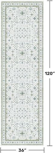 Miniatura 627 de Alfombra Boho Negra para Sala de Estar - Alfombra de Área Lavable de 10x14 Pies, Alfombras de Comedor para Debajo de la Mesa, Alfombra Suave de Pelo
