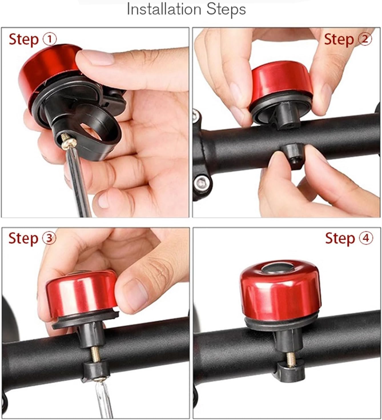 2/10pcs Bicycle Bell Aluminum Alloy Road Bike Cycling Handlebar Ring Horn Accessories