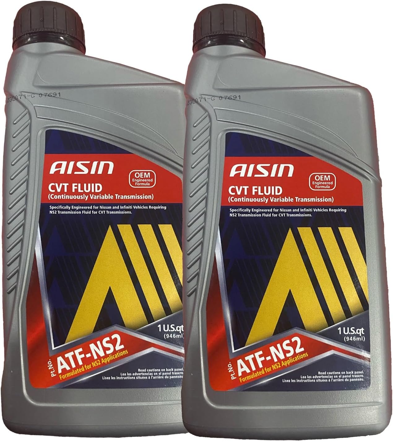 Aisin 2 Quarts Auto Trans Fluid CVT For Nissan Chevrolet Dodge Jeep 2 x 1qt