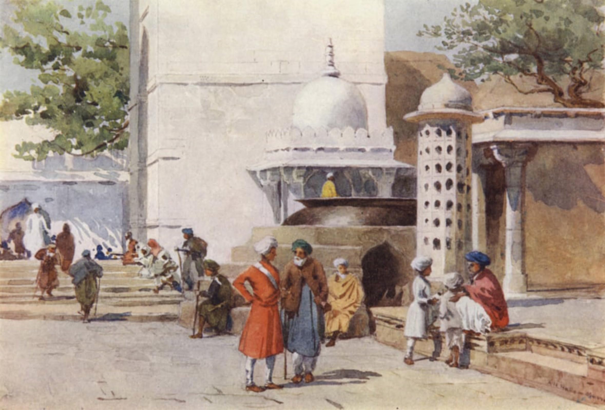 Posteriik No Frame Famous Animal Posters Vintage Picture The Cauldron At The Entrance To The Dargah Ajmere By Alexander Henry Hallam Murray Modern Wall Decor For Home Decor 60X90cm