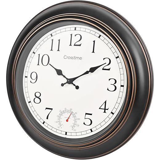 18 Inch Outdoor Waterproof Clock