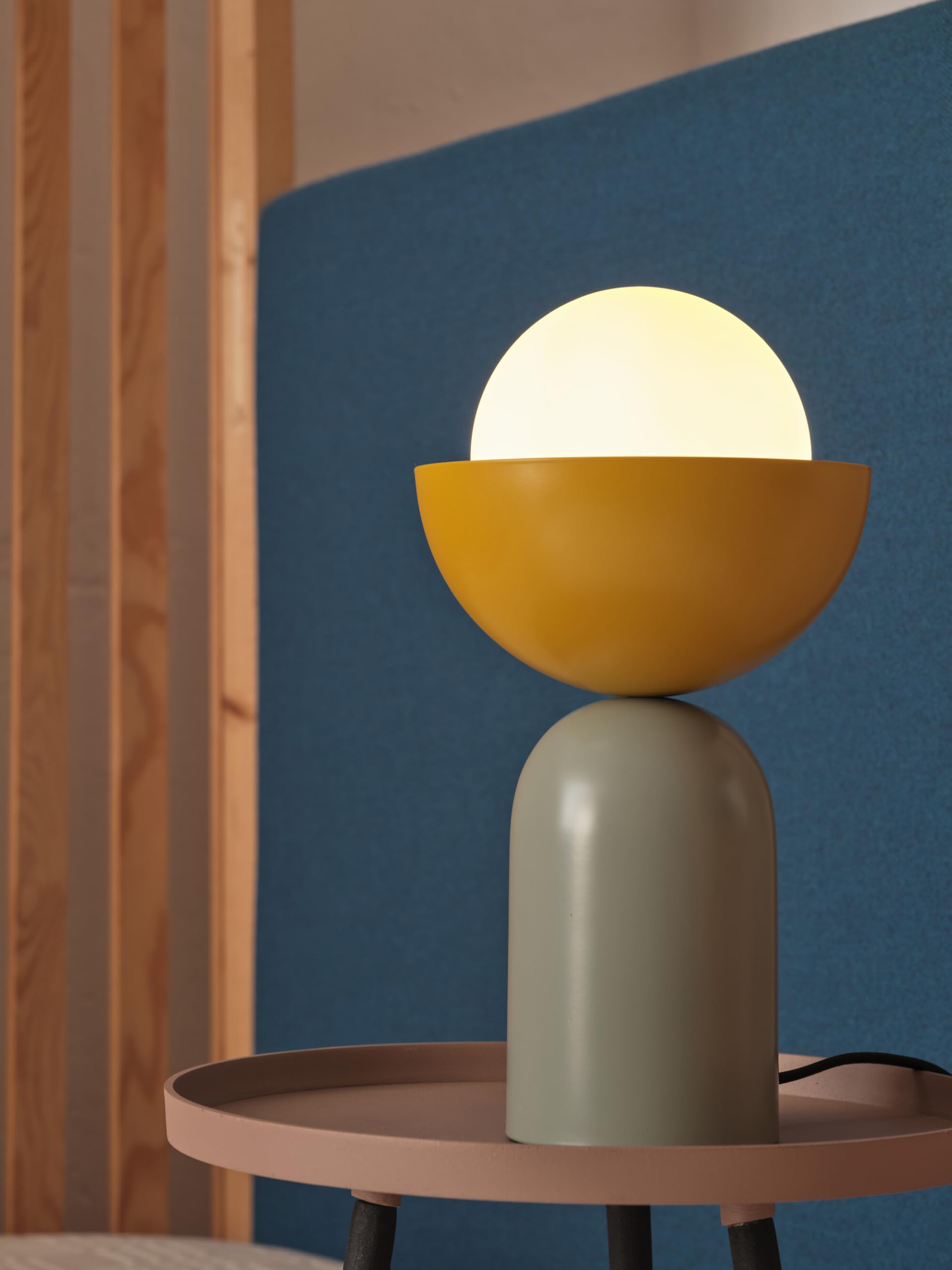 OSRAM Lampada da tavolo DECOR Bowl E14 Vetro Verde/Giallo 200mm