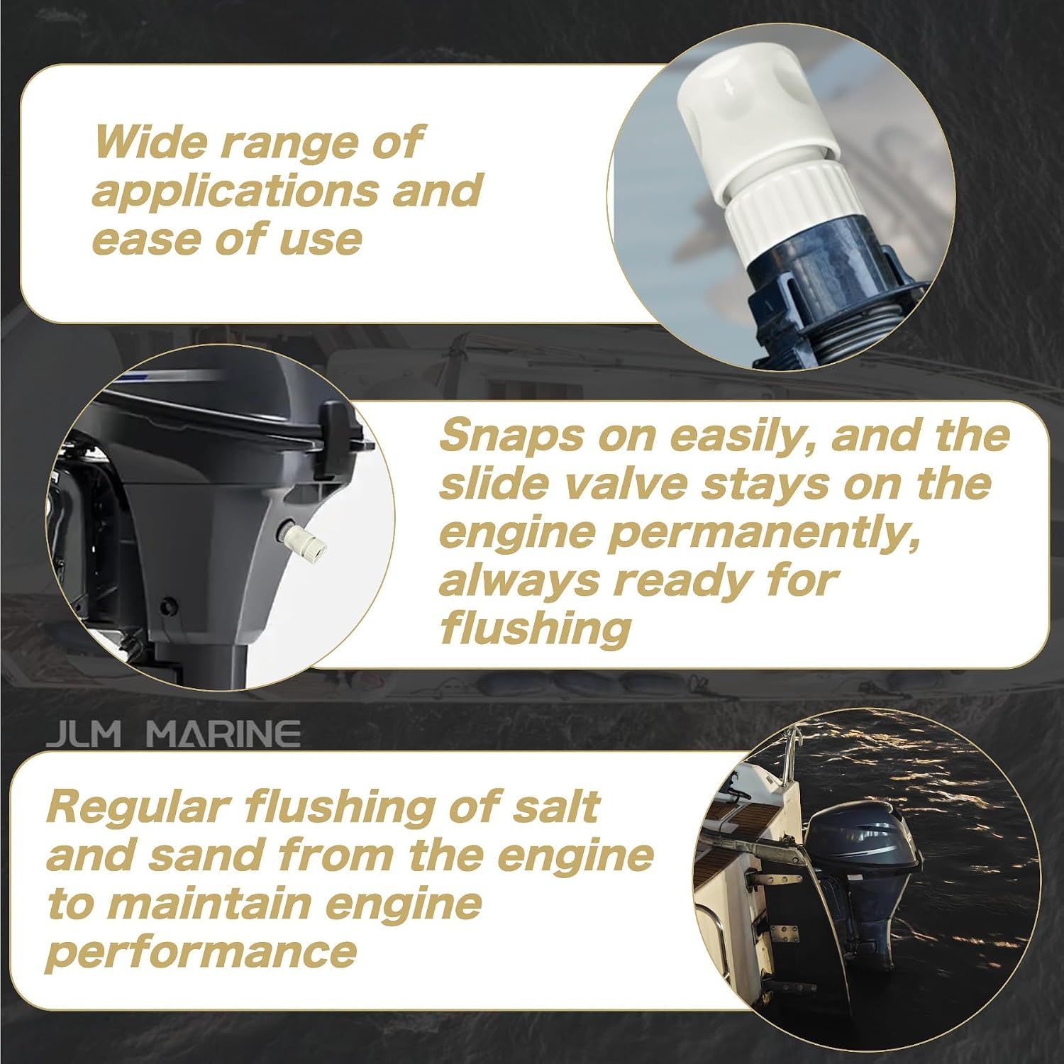 Outboard Flush Kit for Mercury, Suzuki, Yamaha Marine Motor