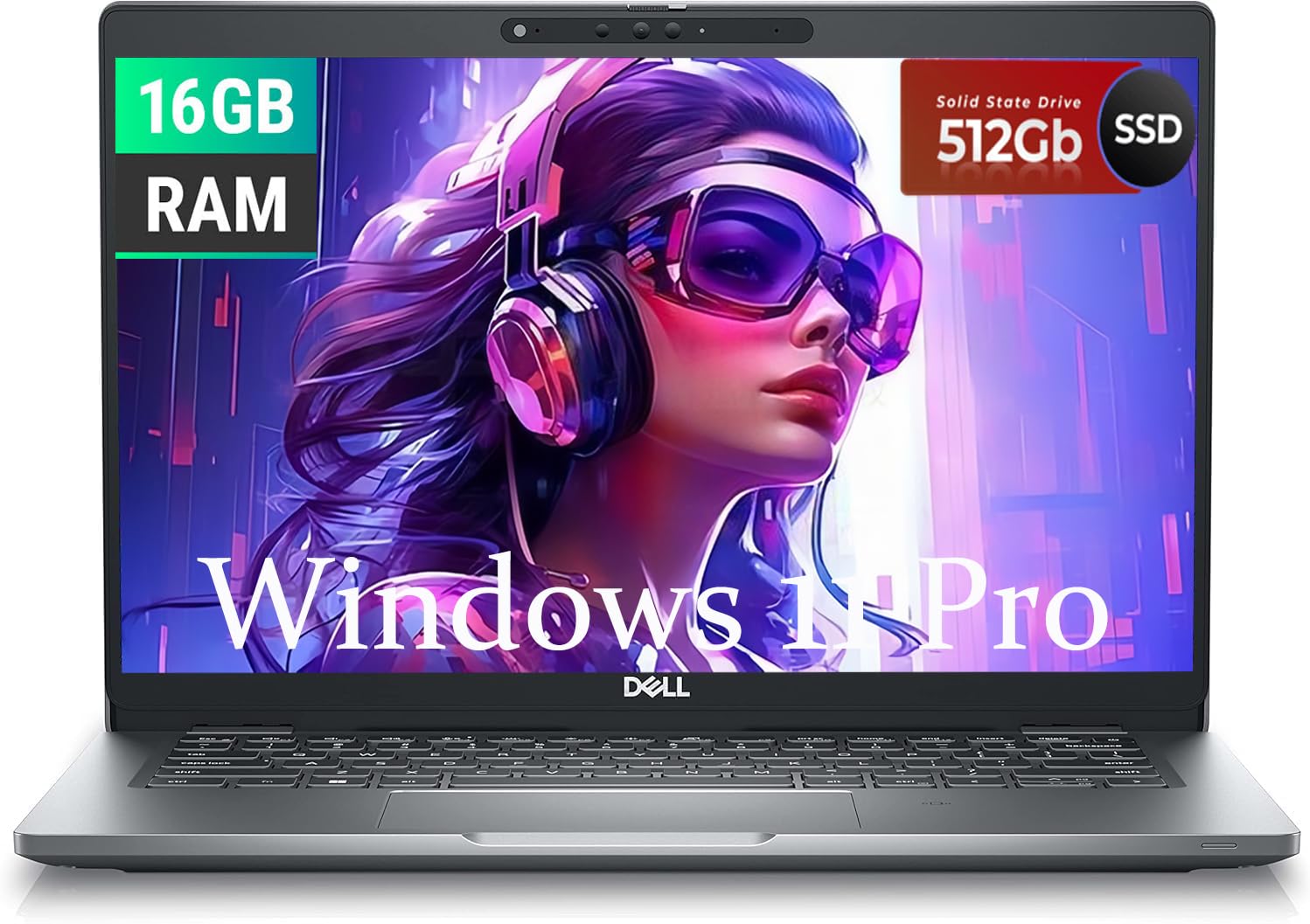 Dell Latitude 5330 Ordinateur portable professionnel, 13,3" FHD (1920 x 1080), Intel Core i5-1245U 3,3 GHz, SSD 512 Go, RAM DDR4 16 Go, clavier QWERTY américain, Windows 11 Pro (renouvelé)