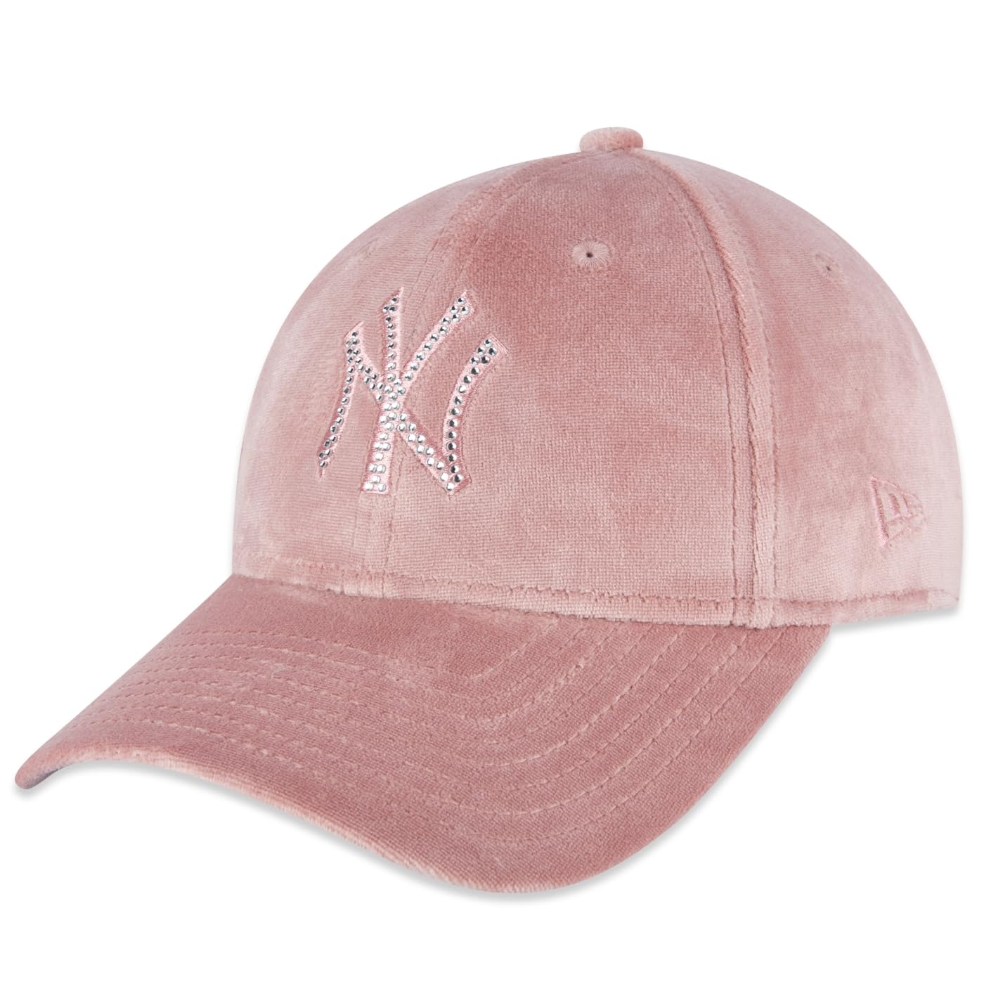 New Era Women's Rose 9Forty Cap - Velour Diamante Ny Yankees