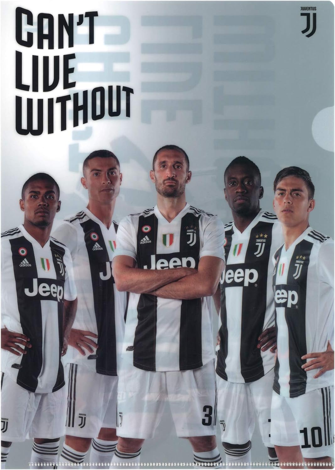 Amazon ユベントス Juventus 18 19クリアファイル2枚セット 選手 Juv ユベントス Juventus 文房具 オフィス用品