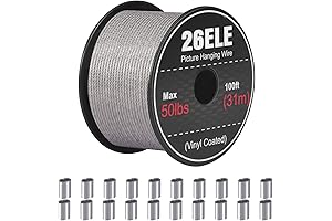 Picture Hanging Wire for Heavy-Duty Picture Frame Support