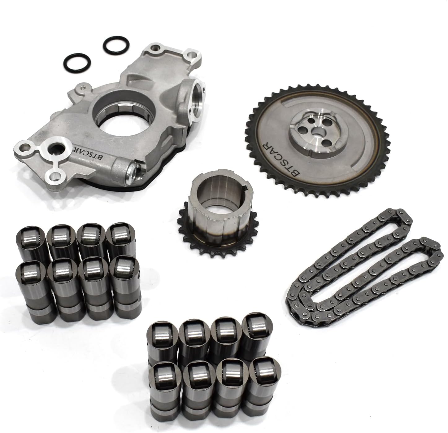 Stage 3 Camshaft Kit mit Replacement Timing Chain Oil Pump Compatible with LS1 4.8 5.3 5.7 6.0 6.2 V8 GMC Chevrolet 1997-2013 Replaces PAC-1218 HL2148S 7.400”