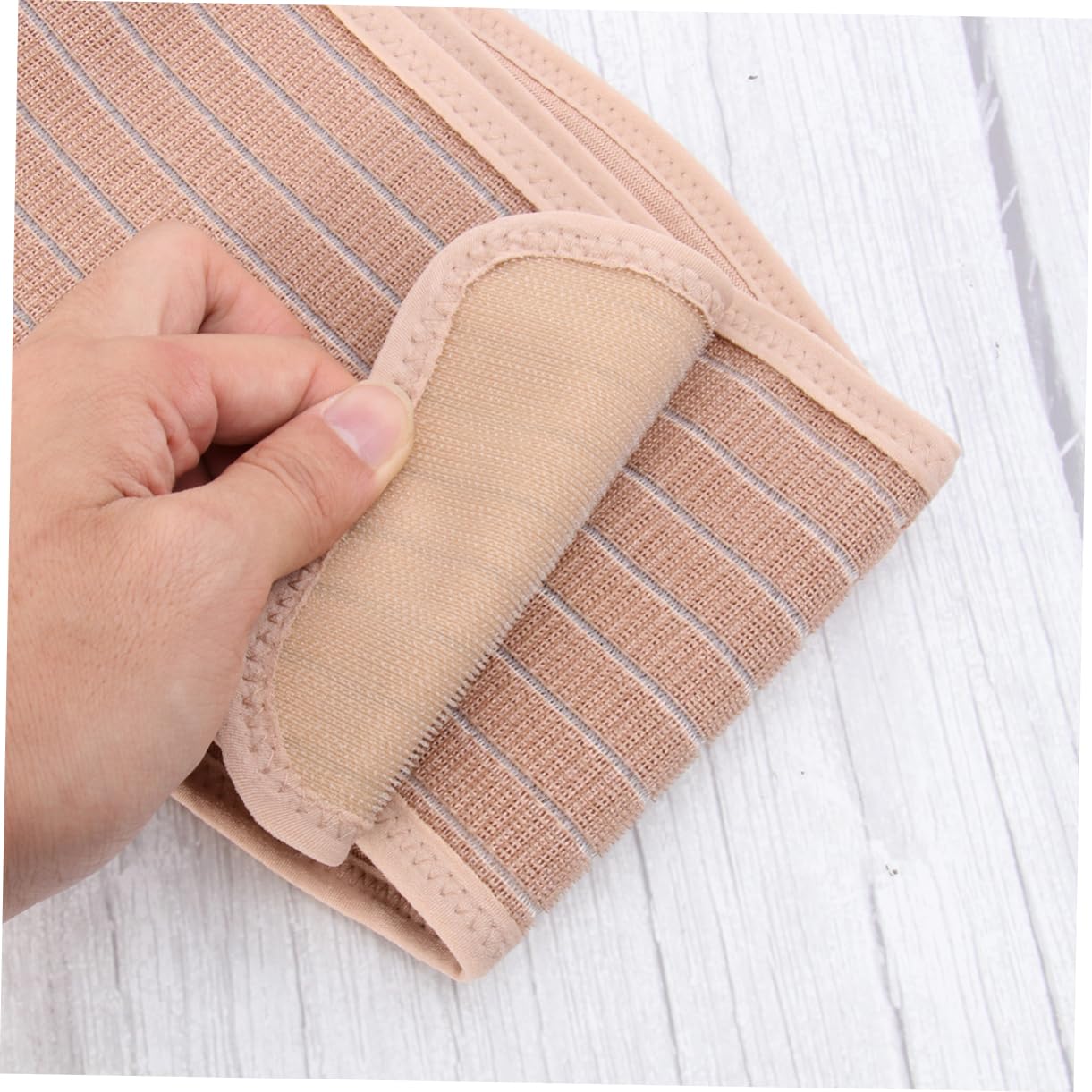 Comfortable Maternity Support Belt for Women Breathable Abdomen Support Band Adjustable Design Beige Suitable for Everyday Use