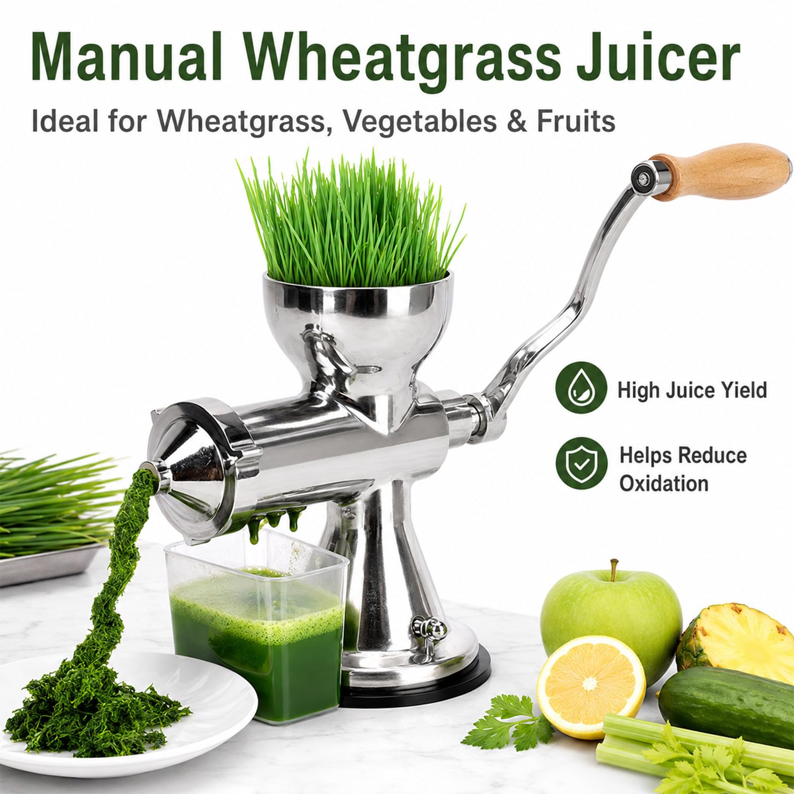 Exprimidor De Hierro Fundido para Cocina, Exprimidor Manual Resistente, con Coladores Desmontables para Fácil Limpieza, Prensa De Naranjas para Cítricos, para Bartenders Y Amantes