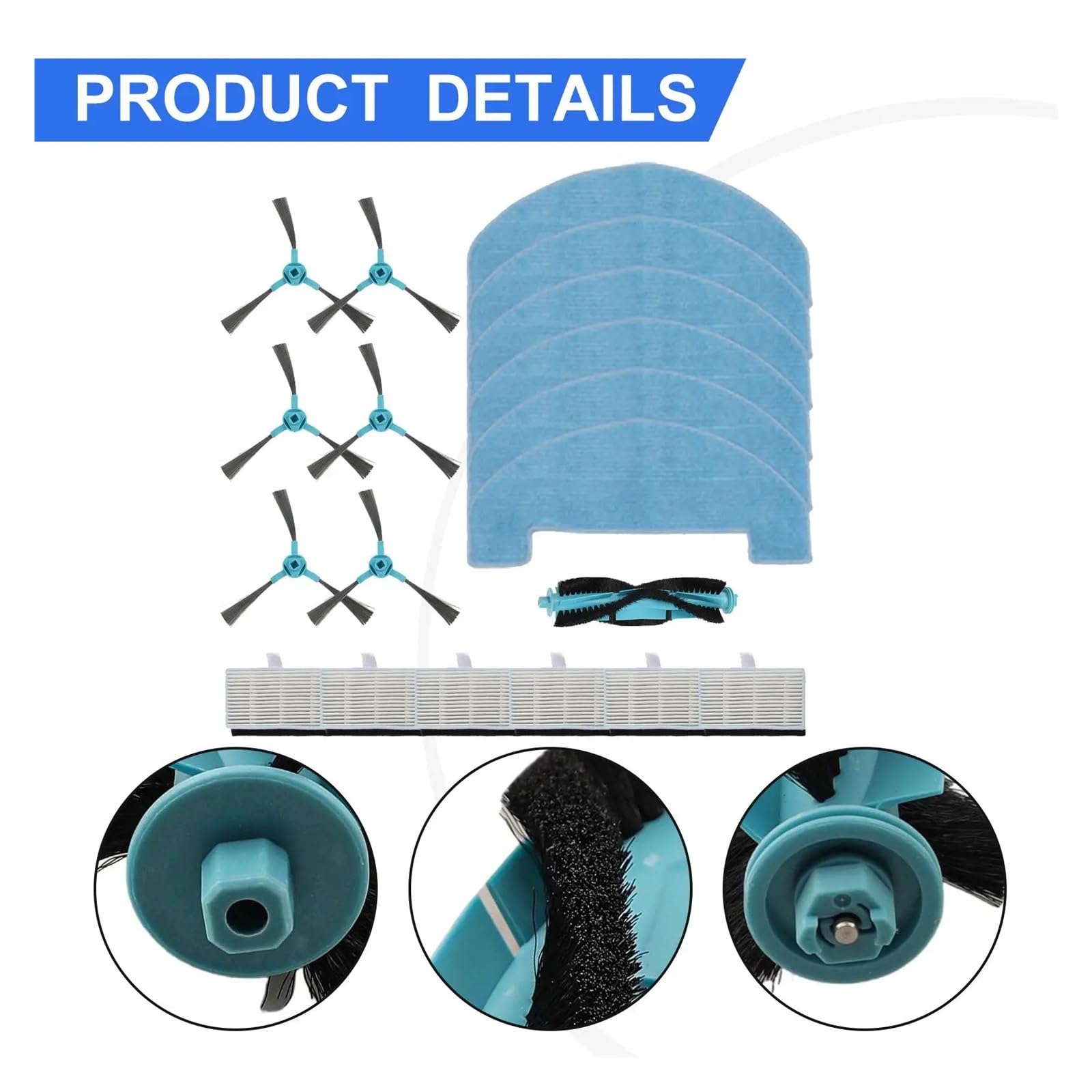 Kit 1 Set Parti Aspirapolvere, Compatibile con Lubluelu, L15 Spazzole