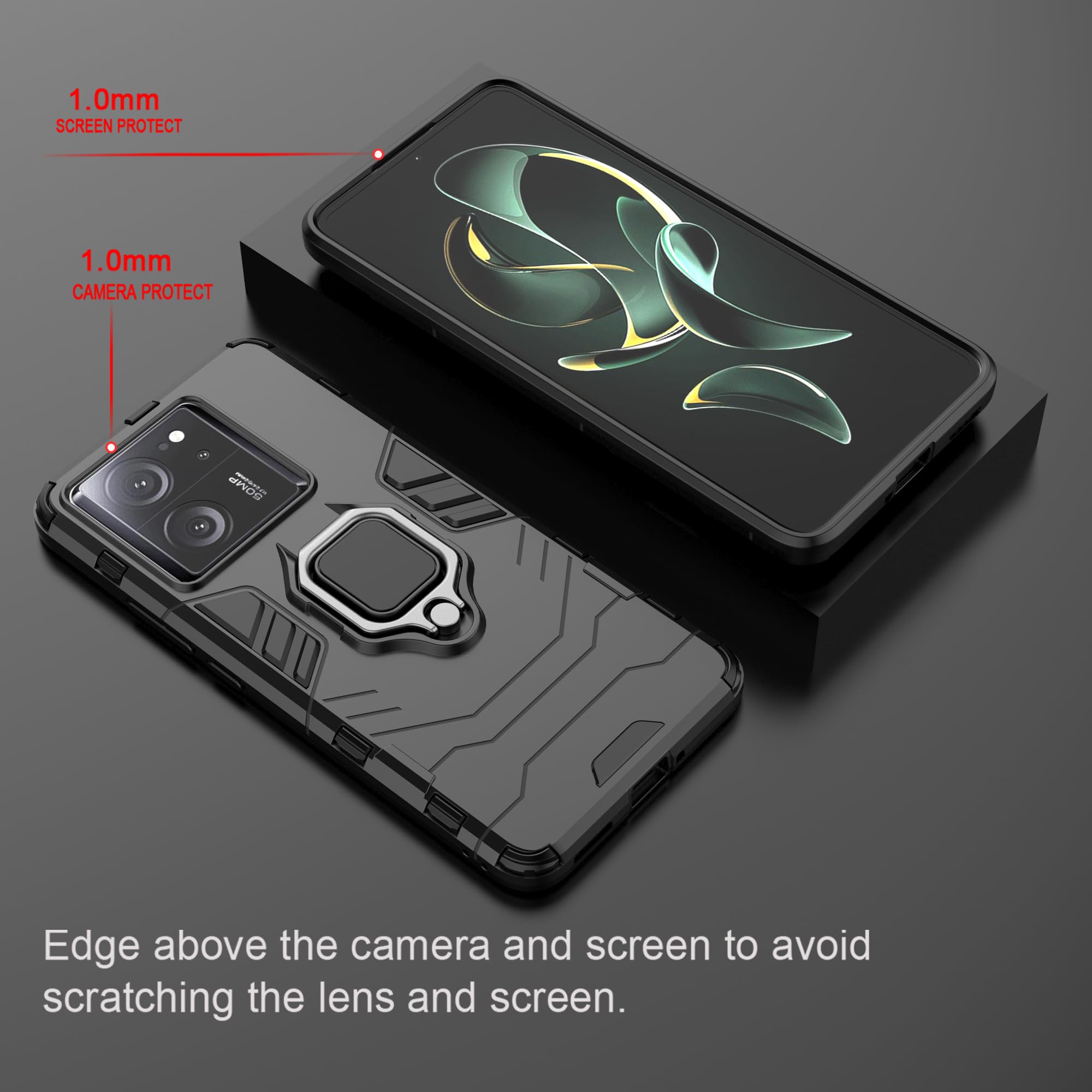 Funda Para Xiaomi 13T Pro/13T - Protección Militar, Soporte Invisible Y Compatible Con Montura Magnética