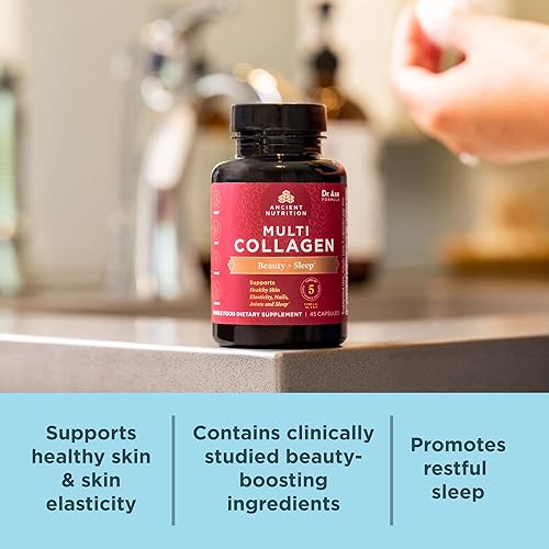 Miniatura 7 de Ancient Nutrition Cápsulas de colágeno múltiple, 90 unidades + cápsulas de colágeno múltiple, belleza y sueño, 90 unidades