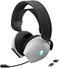 Alienware Three-mode wireless gaming headset AW725H – Dolby Atmos, AI noise suppression, AlienFX-RGB, Tri-Mode connection, 55 hours battery life Lunar Light