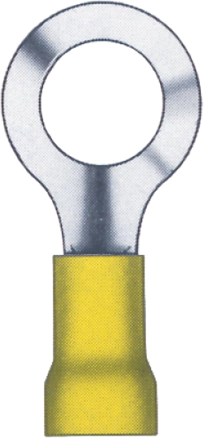 Camco 63239 3/8 12-10 AWG Vinyl Insulated Ring Terminal - Pack of 100