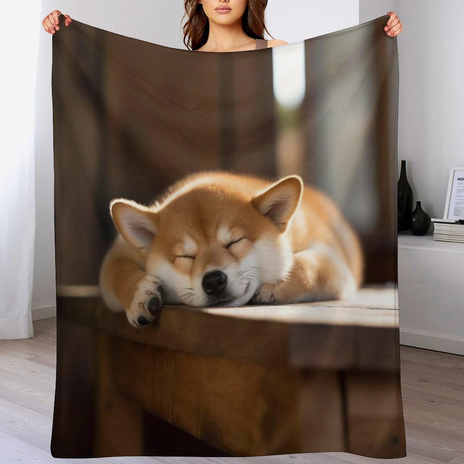 Couverture de lit flanelle douce et chaude pour chien avec tissu anti-rides