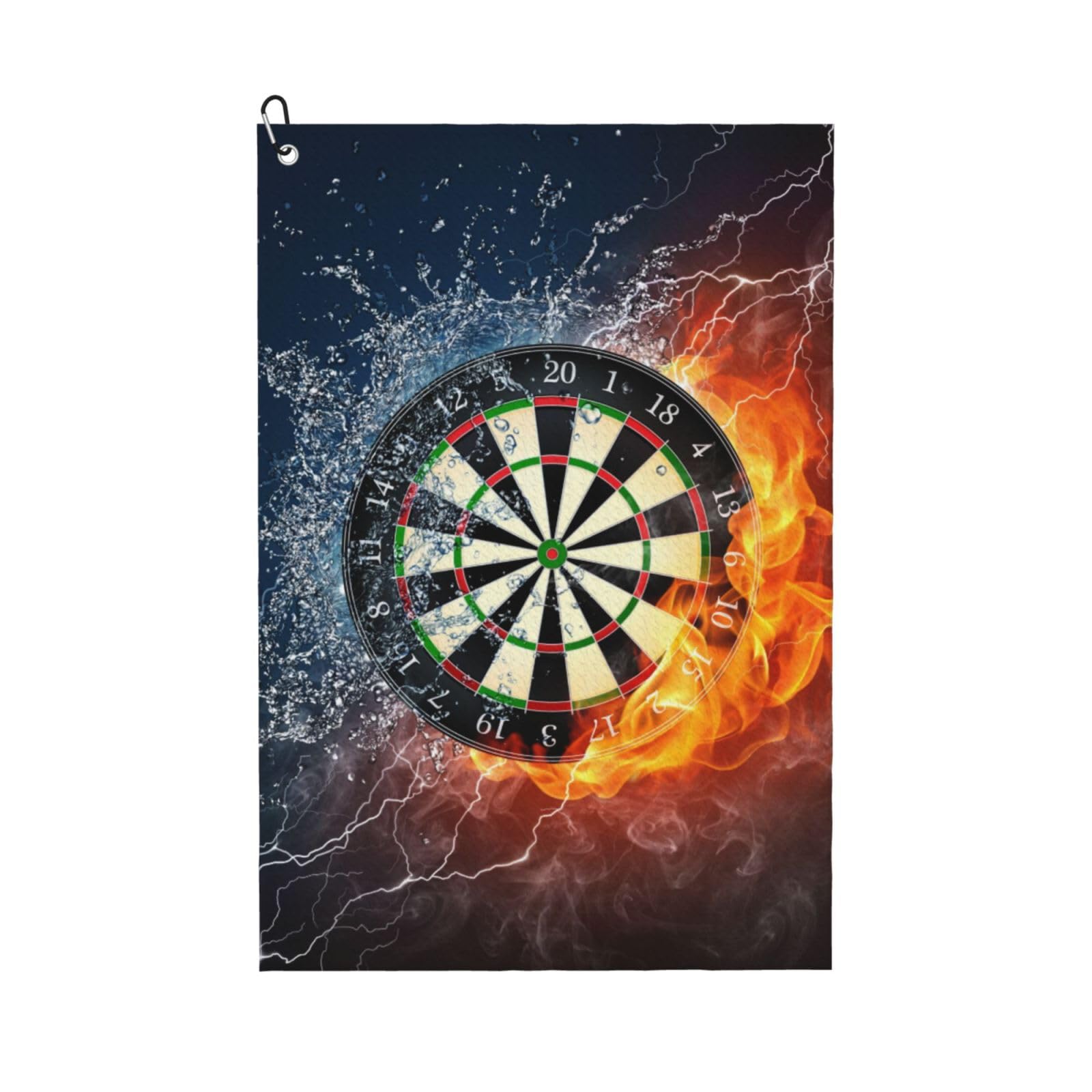 Hnnkloy New Dart Board, 16x24 in Portable Waffle Golf Towels with Carabiner Clip for Golf Bag