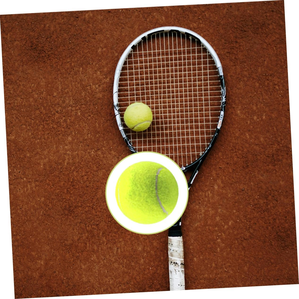 12pcs Tennis Balls for Training and Practice Elastic Felt Design for Outdoor Sports for Courts for Beginners and Ball Machines