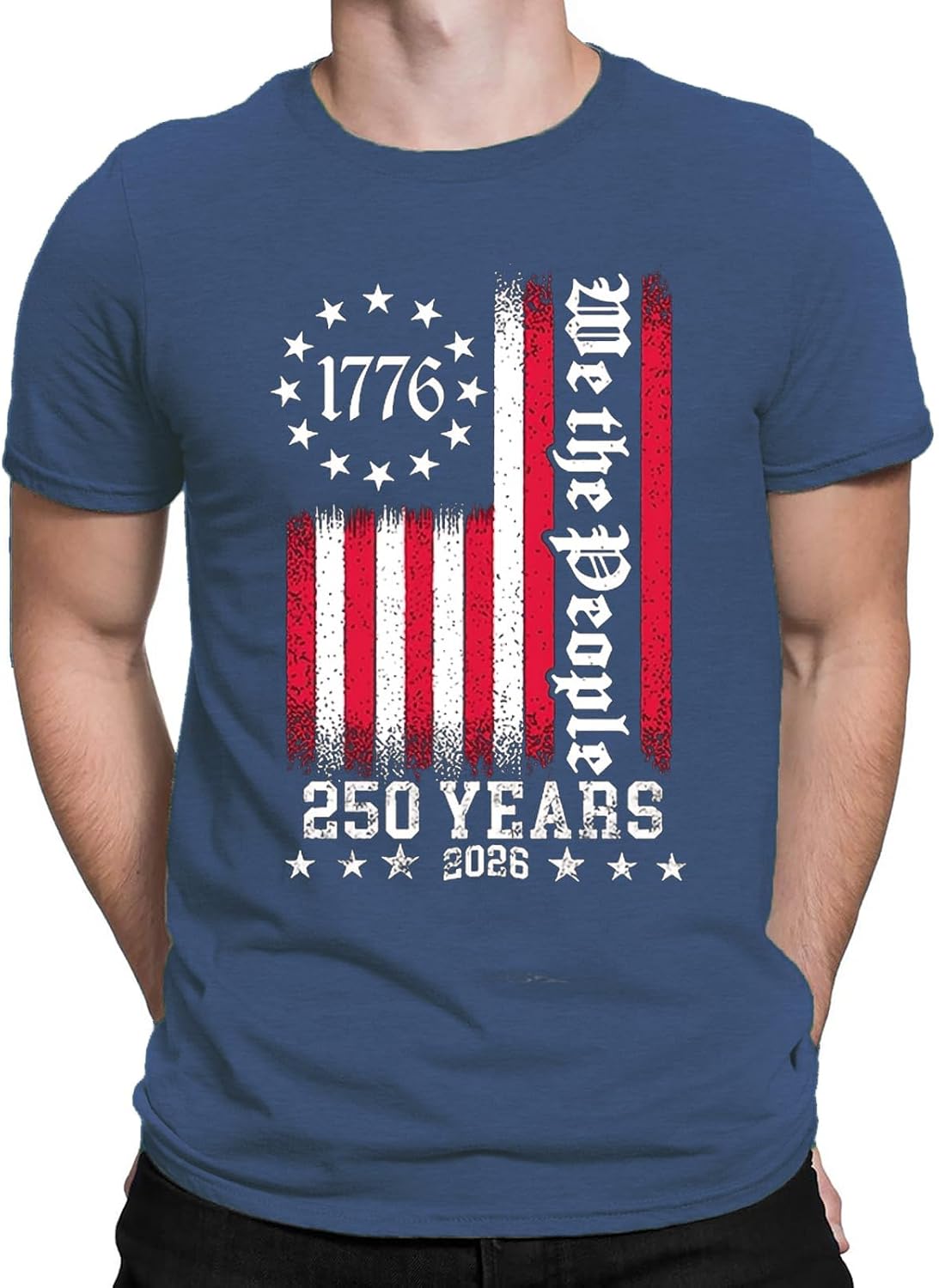 Tasuxe 250 Anniversary USA Shirt for Men 4th of July Independence American July 4th Womens Patriotic Flag Tshirt Top Blouse