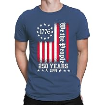 Tasuxe 250 Anniversary USA Shirt for Men 4th of July Independence American July 4th Womens Patriotic Flag Tshirt Top Blouse